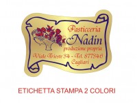 Etichette adesive per pasticcerie, bar, panetterie e gelaterie (mm 45x33)  (cod.24/I )